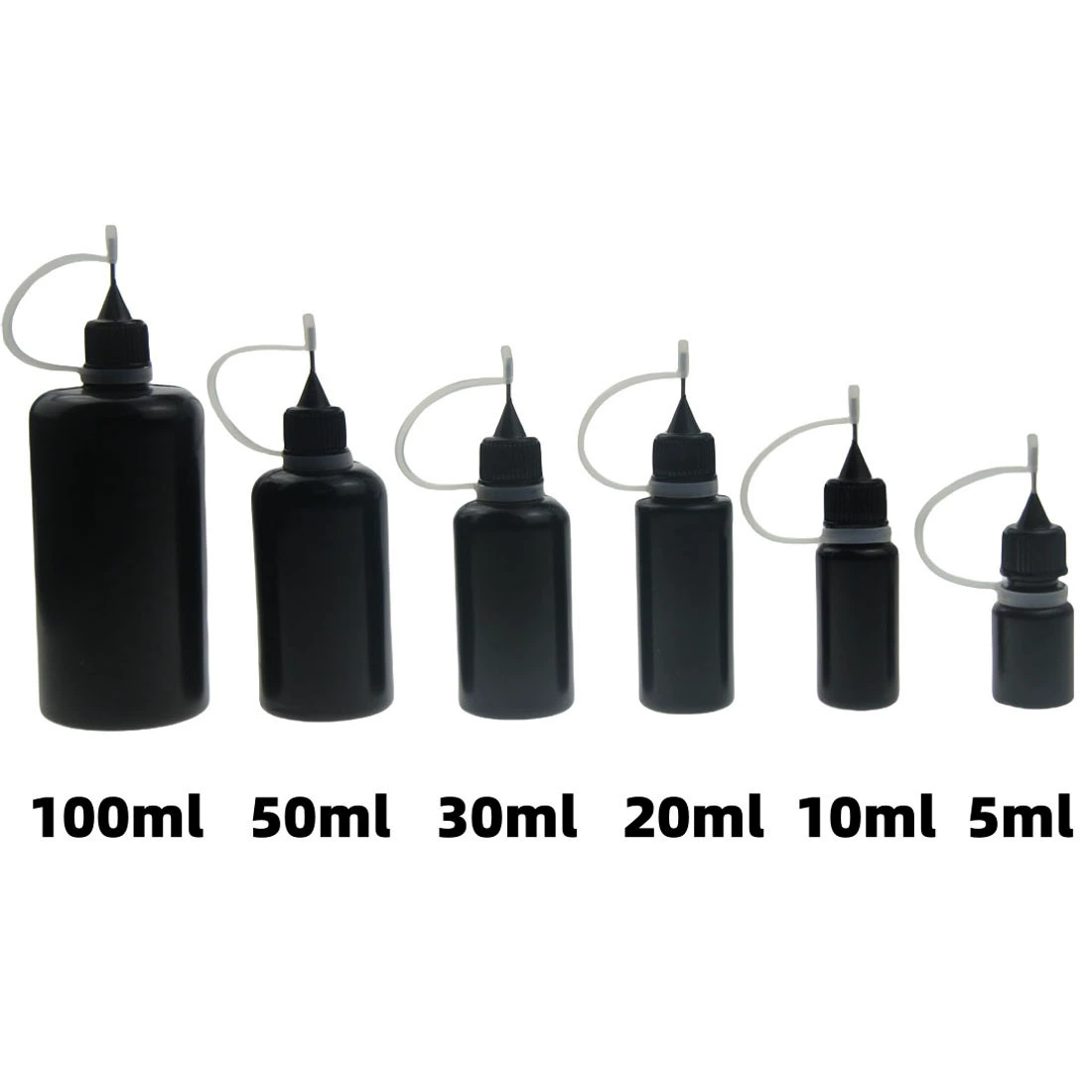 10 мл бутылка для герметизации клея 30 мл черная бутылка УФ-бутылка для Клея Непрозрачная Татуировка жидкая бутылка для инъекций масла 15 мл игла бутылка