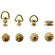 手机壳diy配件铜挂件贴片全铜原色花饰品香水吊钟