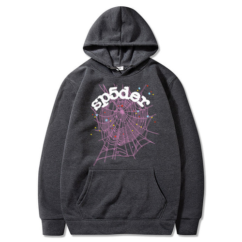 Unisex Gothic Spiderweb-Print Zip-Up Sweatshirt | Trendy Loose-Fit Hoodie in European & American Style