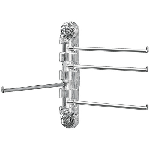 Suction cup towel rack bathroom punch-free rotating multi-rod storage rack bathroom rack bathroom toilet towel bar