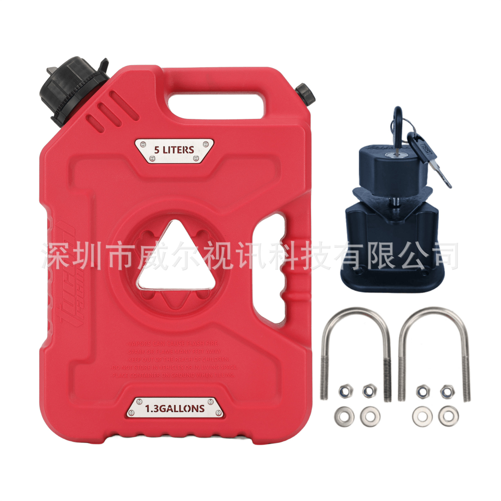 Tucool Racing 5L Motorcycle Fuel Tank Diesel Gasoline Canister Cross-Border Exclusive Supply for Motorcycle Front-Mounted Fuel Tank