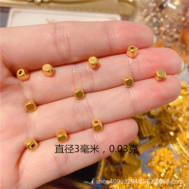 순금 3mm 각설탕은 개당 약 0.03g입니다.