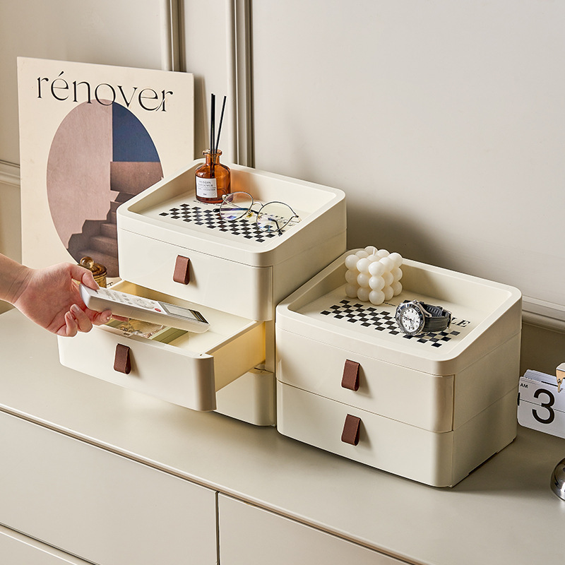 Household Drawer-Type Desktop Storage Box Office Storage Box Multi-Functional Organizing Stationery Large-Capacity Storage Shelf Household Drawer-Type Desktop Storage Box Office Storage Box Multi-Functional Organizing Stationery Large-Capacity Storage Shelf