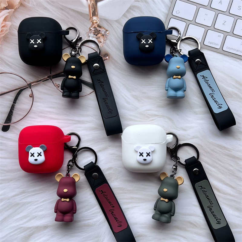 For JBL TUNE FLEX2 Bluetooth Headset Case WAVE BUDS Cartoon 200 Glass Pod Soft Case