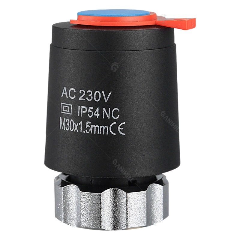 Интеллектуальный электропривод для коллектора водяного напольного отопления, нормально закрытый, простой в установке бытовой привод для напольного отопления.