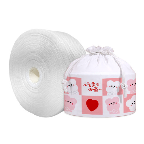 100% Cotton Thickened Pearl Texture Soft Towel Disposable Facial Tissue Women's Beauty Salon Dry and Wet Dual-use Cleansing Towel Roll 