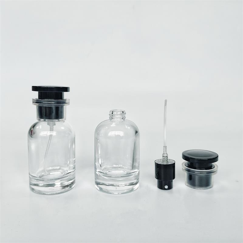 現物供給B100-30ml携帯型ネジ口透明香水ガラス瓶化粧品分注スプレー空瓶|undefined
