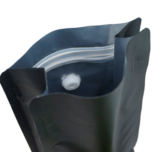 Coffee Bean Packaging Bag One-way Valve Bag Eight-side Sealed Stand-up Bag Exhaust Bag Accordion Stand-up Bag Dog Food Bag