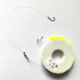 双色手工绑制七星漂线组传统钓鱼线组双钩成品组合七星浮漂