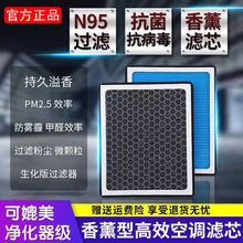N95香薰空調濾芯活性炭帶香味濾芯格濾清器香熏濾芯適用多車型