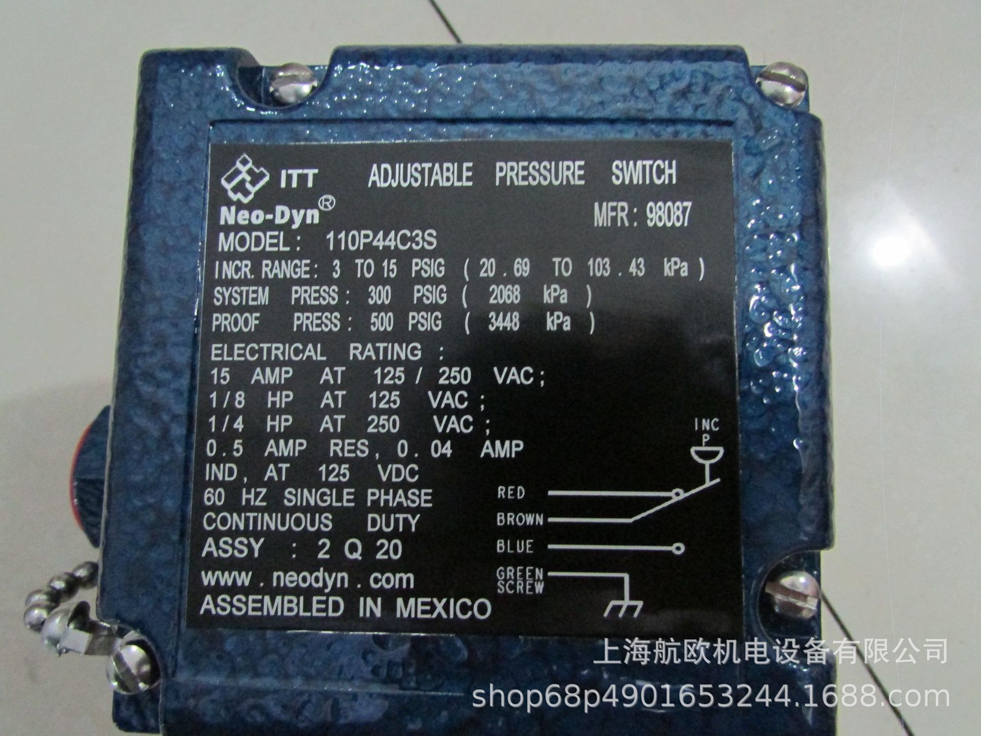 ITT压力开关110P44C3S