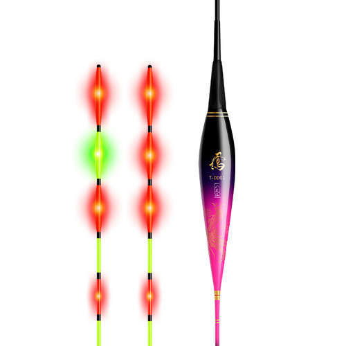 Xiaofengxian big thing luminous floating LED electronic floating tail fish floating thick bite hook color changing hard tail silver carp and bighead carp T-DD
