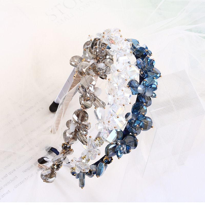 Fairy Style Flower Iron Rhinestone Hair Band