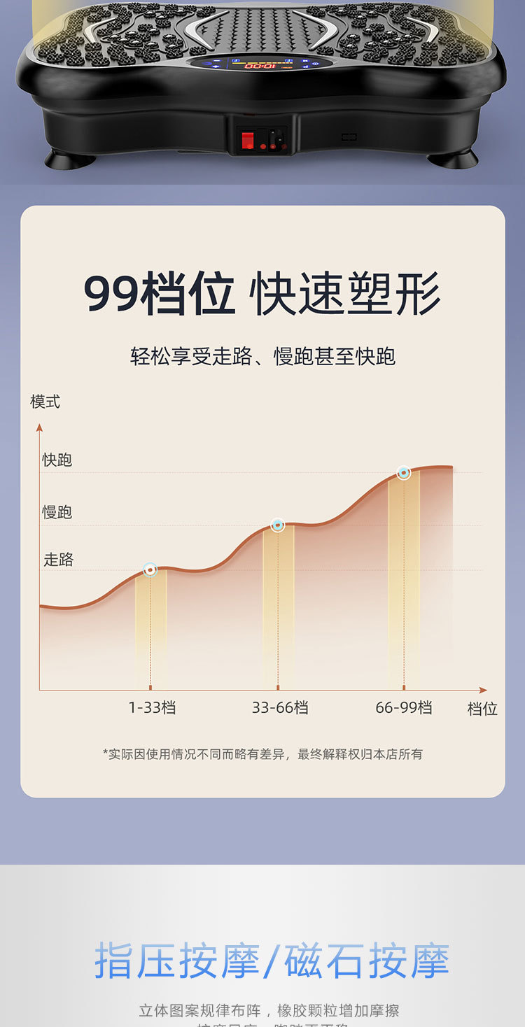 抖抖机居家健身器材家用抖抖甩脂机男士专用抖抖机大功率型懒人用