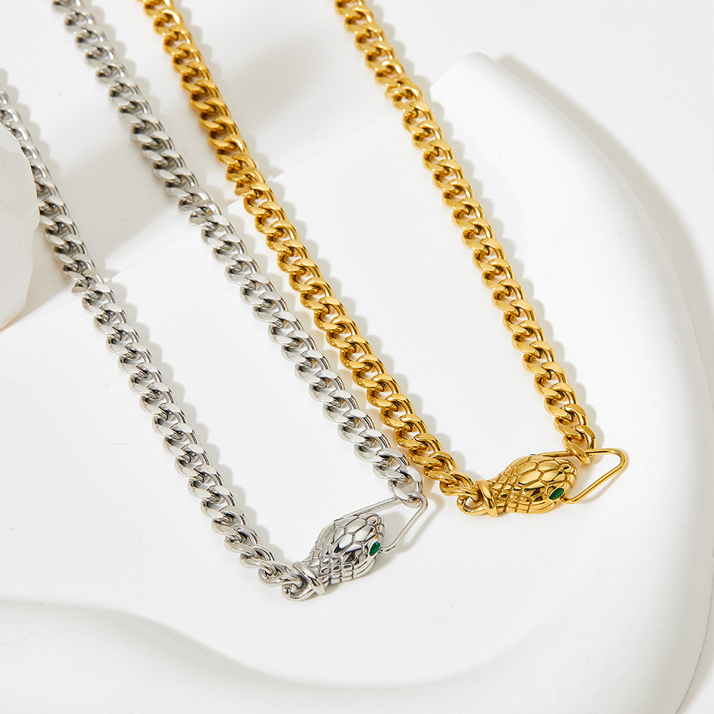 304 Stainless Steel Material Geometric Pattern Wholesale Jewelry Fashion Geometric 304 Stainless Steel 16K Gold Plated White Gold Plated Gold Plated Plating Stainless Steel Necklaces