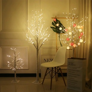 Birch Tree Light Glowing Tree Lamp Led Christmas Simulation Tree New Year Lights Home Decoration Lamp Spring Festival Landscape Light