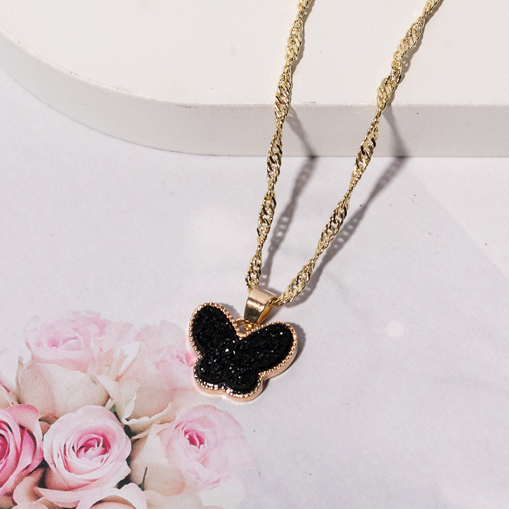 1 Piece Simple Style Butterfly Alloy Plating Women's Pendant Necklace display picture 6