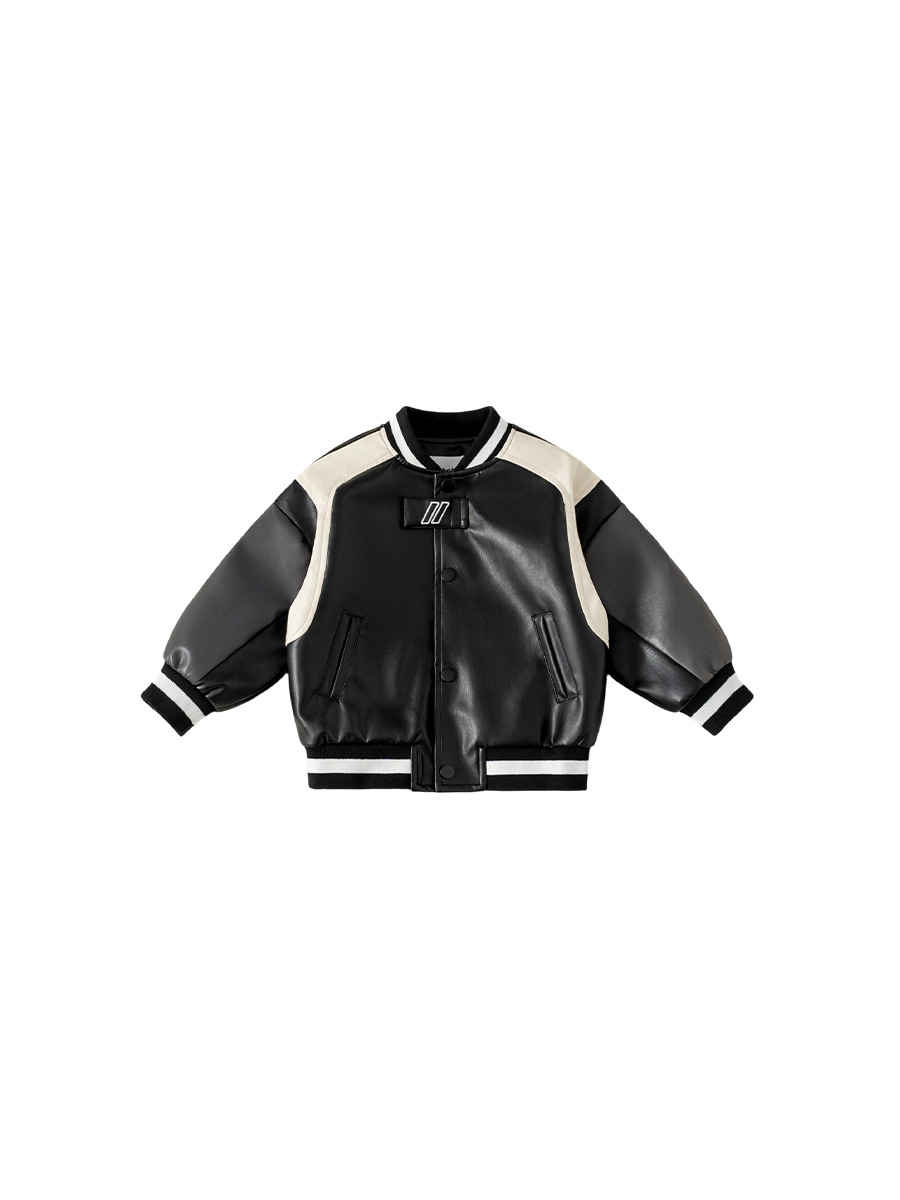 Ropa infantil Youbao, estilo urbano, chaquetas de primavera y otoño para niños, ropa de bebé, chaquetas de motociclista, chaquetas de cuero para niños, chaquetas para niñas image 7