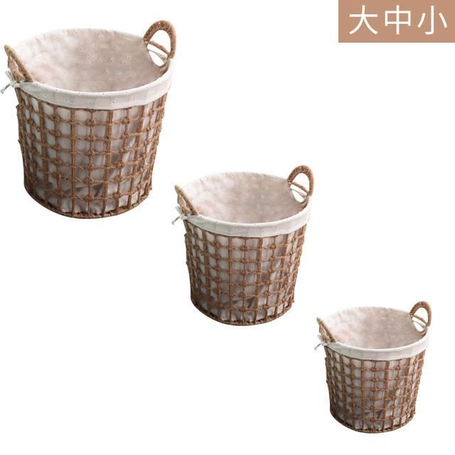 Laundry basket household Shower Room Storage basket Dirty clothes Storage baskets Straw Fabric art Laundry basket Toy basket Debris Homestay