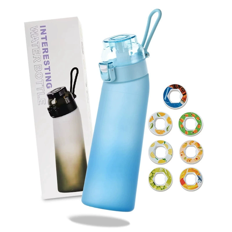 Sports Water Bottle Amazon 650 ml, Flip Lid with Carry Strap, Fruit Design Colors