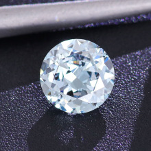 CVD实验室培育裸钻圆形1克拉玫瑰切浅蓝钻石系列人工合成培育钻石