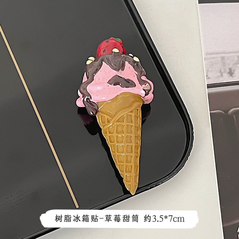 クリエイティブ 3D 冷蔵庫マグネット北欧イン装飾食品おもちゃ三次元グルメホームマグネットシミュレーション食品磁気|undefined
