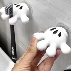 歯ブラシホルダーミッキーパームかわいいシームレスフックデータケーブルワインダー浴室吸盤多機能収納ラック