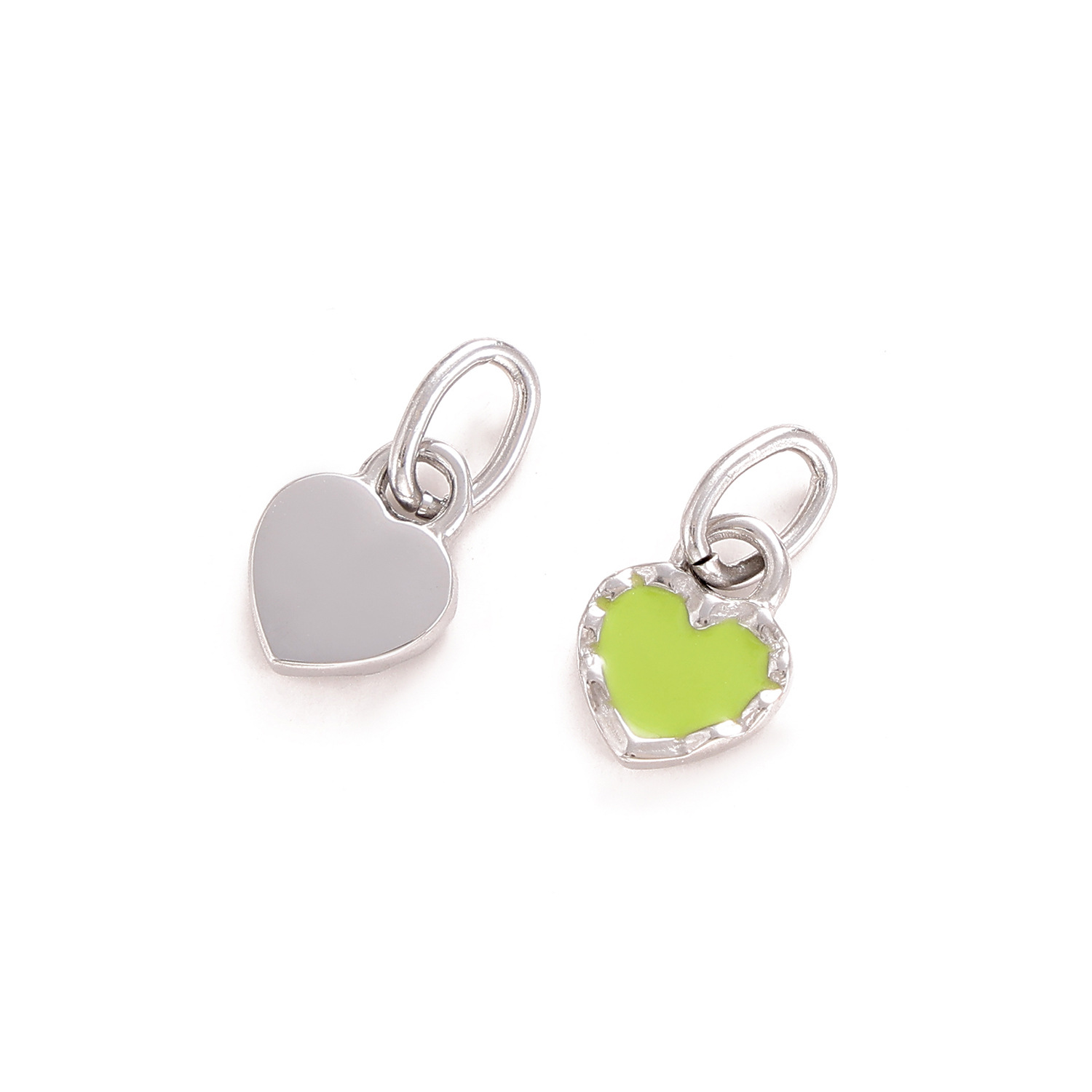 2g Weight Pendant Jewelry Making Type 8*10mm Jewelry Making Size DIY Jewelry Accessories Classification 1 Piece Quantity Titanium Steel Material Heart Shape Pattern Plating Design Simple Style Style 1 Piece 8*10mm Titanium Steel Heart Shape Pendant 10