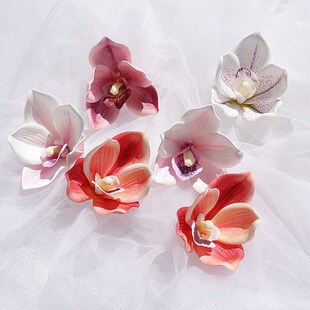 Silicone Cotton Magnolia Flower Head 3D Printed Artificial Flower Xiaohongshu Souvenir Headdress Clothing Decoration Exquisite Wedding
