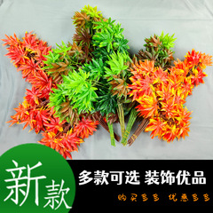 羽毛紅葉紅楓枝人工紅葉偽葉屋外装飾室内造景シミュレーション装飾卸売り