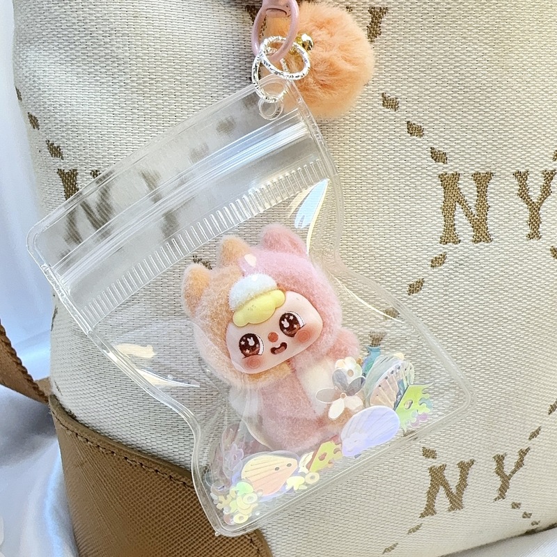 可爱多巴胺拼色植绒娃公仔DIY饰品配件萌粒摆件潮玩挂件直播盲袋|undefined