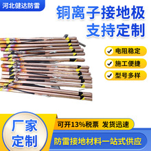 电解离子接地极 紫铜镀铜离子接地极 镀铜钢管 防腐离子接地体