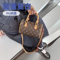新款波士顿枕头包包老花时尚手提包百搭单肩包2025通勤斜挎包