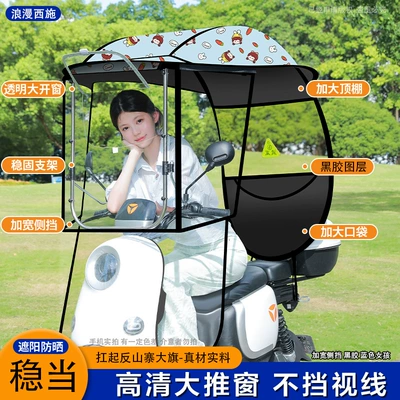 Elektromobil üçün ön şüşə çətiri (günlük) — Protection and Rain Umbrella - large-window-with-side-block-light-blue-girl-808-take-this-photo-with-the-rearview-mirror-in-the-car