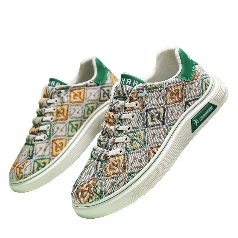 Las nuevas zapatillas deportivas de estilo bajo de los hombres se pueden usar en todas las estaciones, cómodas, transpirables, simples y de moda a juego