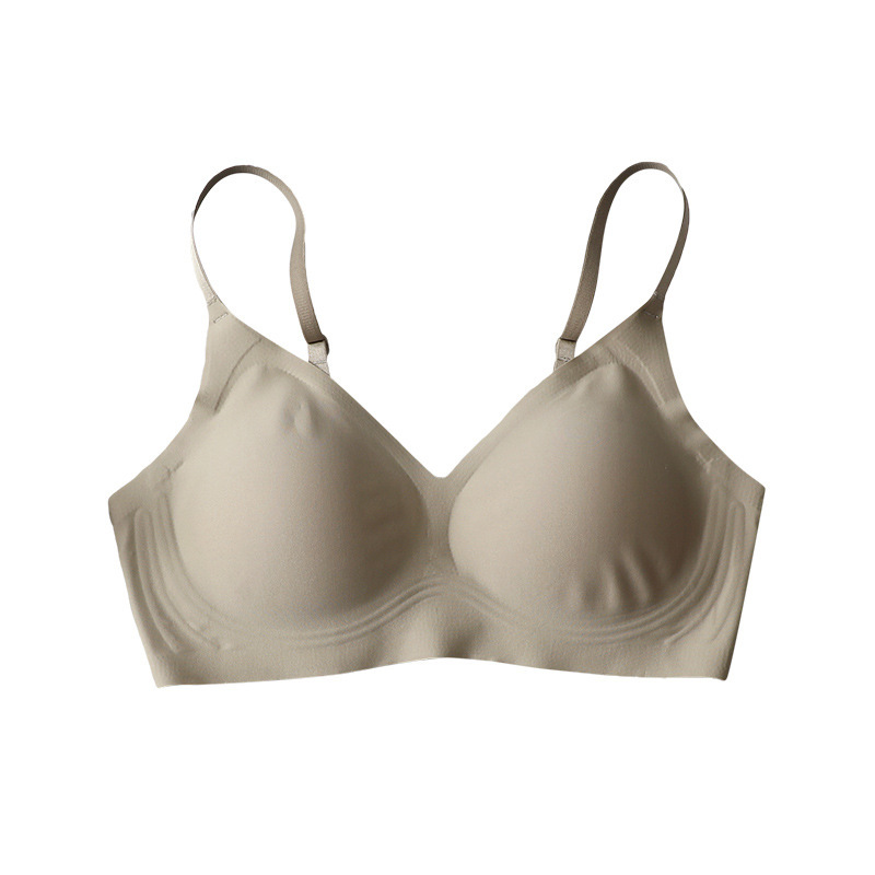 Silk Glossy Seamless Bra Soft Support Upper Support No Steel Ring Underwear Mulberry Silk Comfortable Skin-friendly Simple Breathable Silk Glossy Seamless Bra Soft Support Upper Support No Steel Ring Underwear Mulberry Silk Comfortable Skin-friendly Simple Breathable