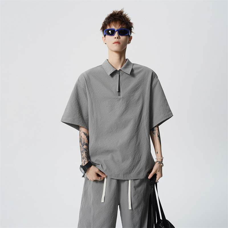 Casual Sports Suit for Men, Summer Short-Sleeved Shorts, a Set of Clothes That Can Be Paired with High-End, Stylish Summer Men's Clothing