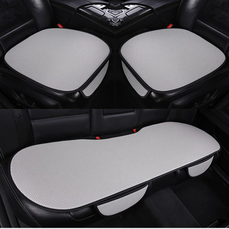 Подушка для автомобильного сиденья, цельная охлаждающая подушка из ледяного шелка, коврик для автомобильного сиденья, чехол для сиденья, универсальный для всех сезонов, имитация льна, заднее сиденье, лето.
