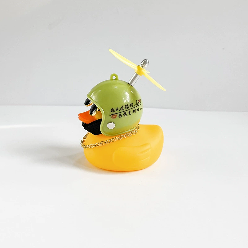 B.Duck, helmet, electric car with accessories, accessory