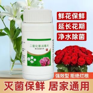 Flower Preservative Nutrient Solution Extender Chlorine Dioxide Effervescent Tablets Lily Universal Flower Shop Special Flower Arrangement Period