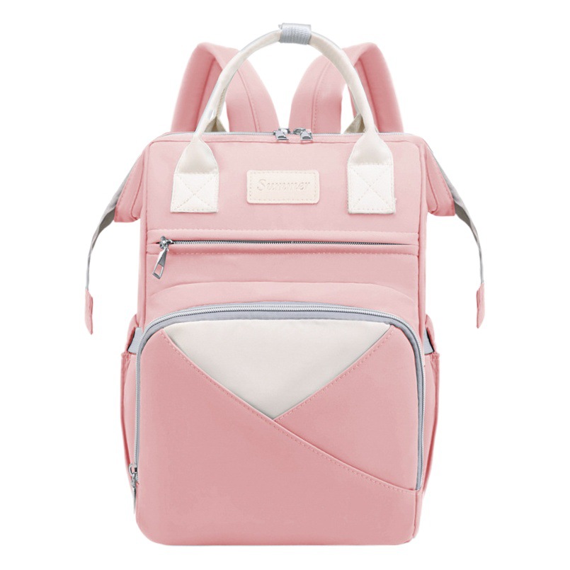 Comercio exterior al por mayor bolsa materna e infantil multifuncional moda casual impermeable momia bolsa mochila de gran capacidad para caminar bebé