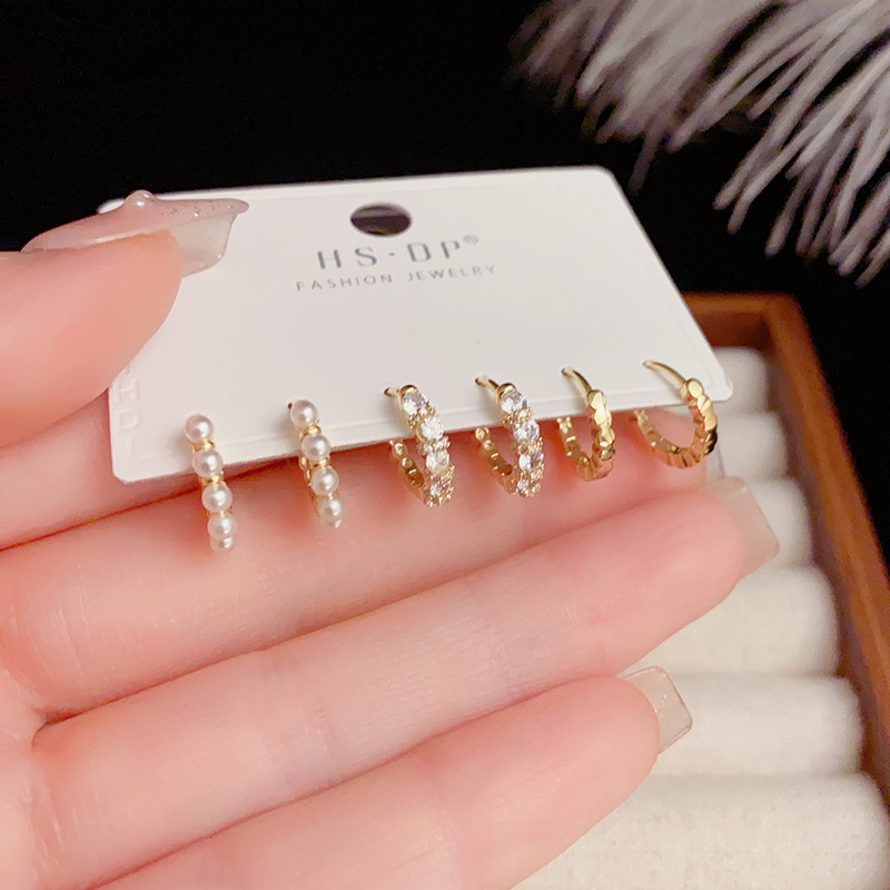 1 Set Elegant Simple Style Geometric Copper Zircon 14K Elegant, Simple Style display picture 2