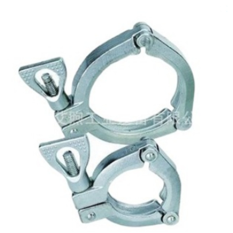 不锈钢三级式卡箍 快装式管夹 卫生管夹 冲压卡箍 不锈钢工业卡箍