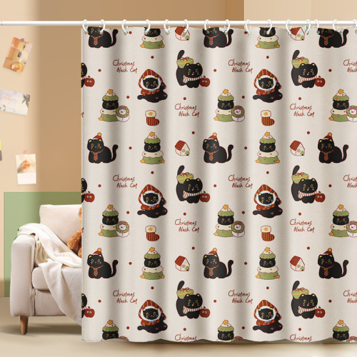 Window curtains without drilling installation, rental apartments simple extendable rod set, complete blackout curtains, office 2025 new style