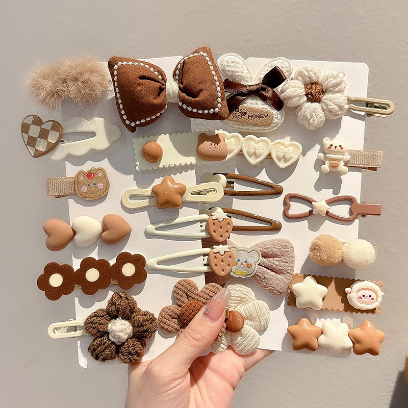 Peel de peluche para niños BB clip clip de peluche clip lateral para niñas lindas niñas toque de pelo para bebés