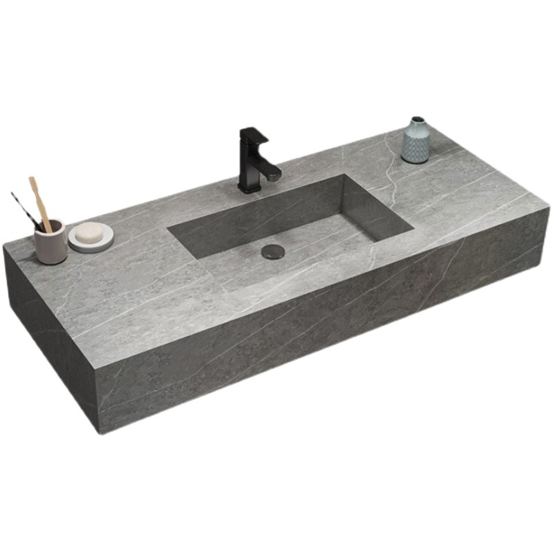 Luz de lujo Rock placa integrada cuenca inteligente baño gabinete combinación de celebridades de Internet montado en la pared lavabo para el hogar