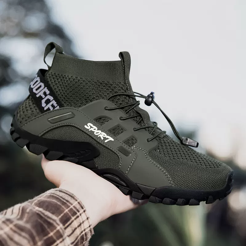 大码厚底男户外运动鞋防滑耐磨登山鞋速干沙滩溯溪鞋游泳鞋钓鱼鞋