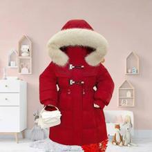 女童棉服2024新款韩版时髦棉袄儿童中长款棉服高档加厚女童外套潮