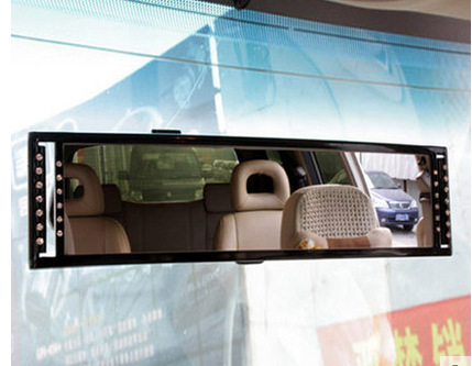 Car Modified Interior Rearview Mirror with Wide Field of View, Dual-Row Diamond 271 Reversing Auxiliary Mirror, Multi-Functional