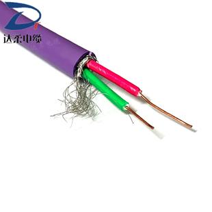 4*0.5 Square 2-Core Rs485 Cable Tinned Mesh High-Density Braided Anti-Interference Double Sheath Waterproof, Oil-Resistant and Uv-Resistant
